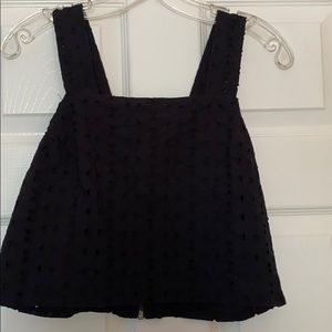 Never Worn Eyelet Crop Top